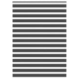 Vidaxl zebra rolgordijn 155x230 cm stofbreedte 150,9 cm zwart