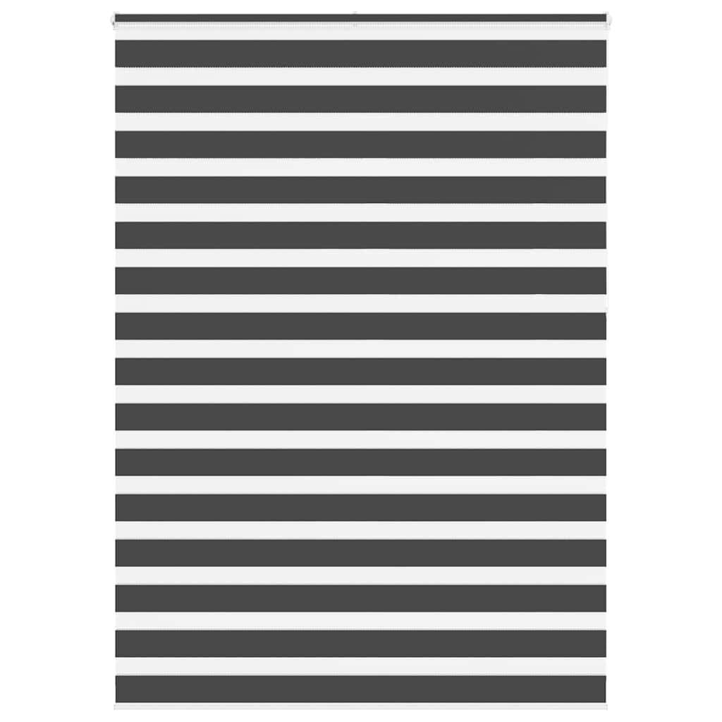 Vidaxl Zebra roller blind 160x230 cm Fabric width 155.9 cm Black