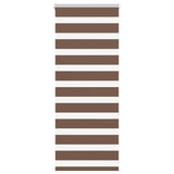 Vidaxl Zebra roller blind 65x100 cm Fabric width 60.9 cm Polyester Brown