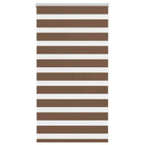 Vidaxl Zebra roller blind 70x100 cm dust width 65.9 cm Polyester Brown