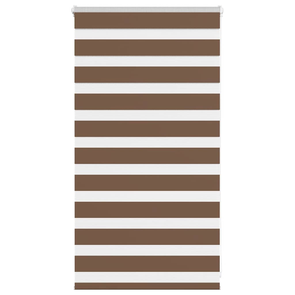 Vidaxl Zebra roller blind 75x100 cm dust width 70.9 cm Polyester Brown