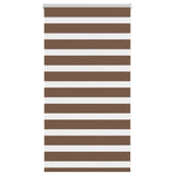 Vidaxl Zebra roller blind 75x100 cm dust width 70.9 cm Polyester Brown