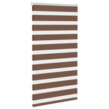 Vidaxl Zebra roller blind 75x100 cm dust width 70.9 cm Polyester Brown