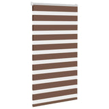Vidaxl Zebra Roller Slepi 85x100 cm Širina prahu 80,9 cm poliestrska rjava