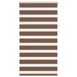 Vidaxl Zebra roller blind 90x100 cm dust width 85.9 cm Polyester Brown