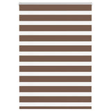 Vidaxl Zebra Roller Slepa 115x100 cm Širina prahu 110,9 cm poliestrska rjava
