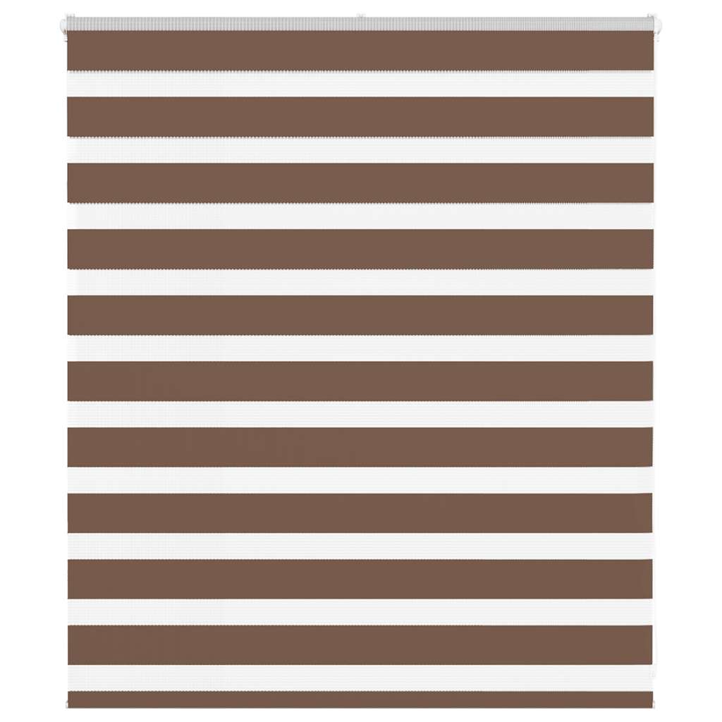 Vidaxl Zebra roller blind 125x100 cm Fabric width 120.9 cm polyester brown
