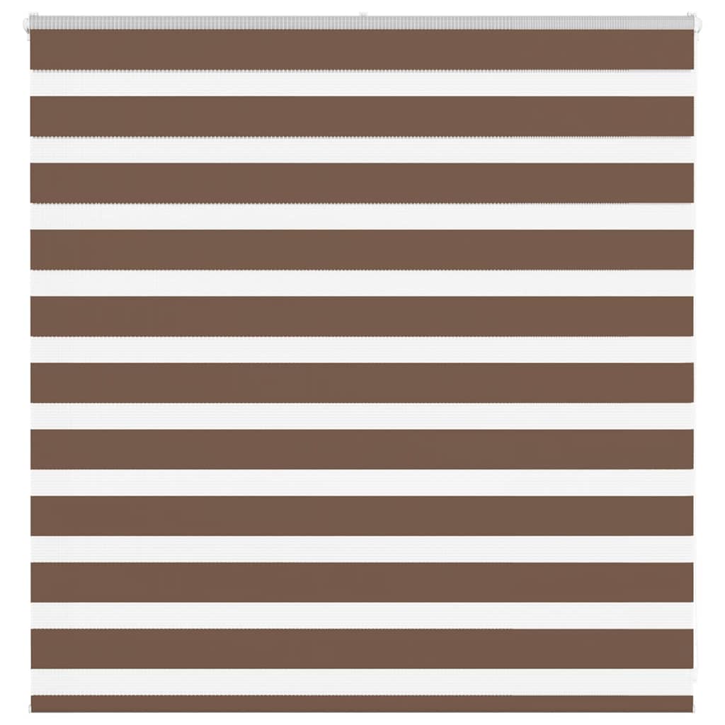 Vidaxl Zebra roller blind 140x100 cm dust width 135.9 cm polyester brown