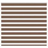 Vidaxl Zebra roller blind 155x100 cm dust width 150.9 cm polyester brown