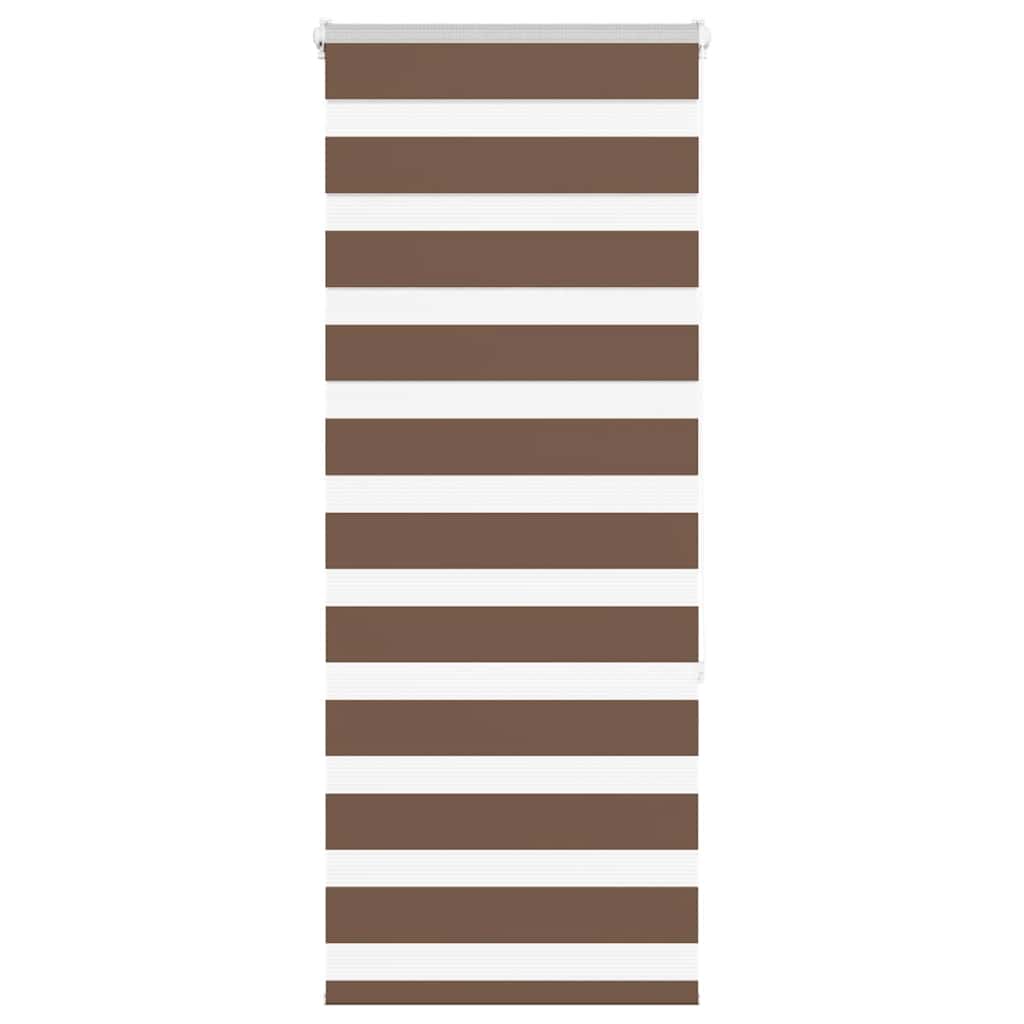 Vidaxl Zebra roller blind 65x150 cm dust width 60.9 cm Polyester Brown