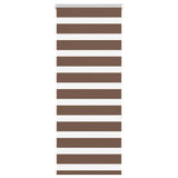 Vidaxl Zebra roller blind 65x150 cm dust width 60.9 cm Polyester Brown