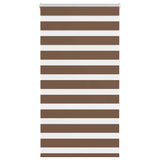 Vidaxl Zebra roller blind 80x150 cm dust width 75.9 cm Polyester Brown