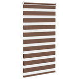 Vidaxl Zebra roller blind 85x150 cm dust width 80.9 cm polyester brown