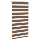 Vidaxl Zebra Roller Blind 90x150 cm širina prahu 85,9 cm poliestrska rjava