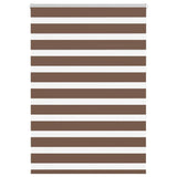 Vidaxl Zebra roller blind 110x150 cm dust width 105.9 cm polyester brown