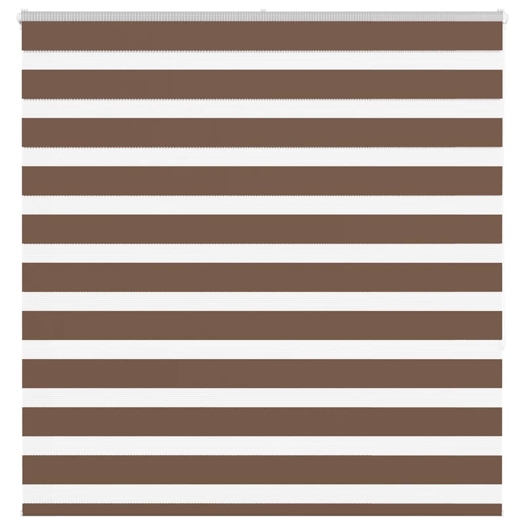 Vidaxl Zebra Roller Slepa 140x150 cm Širina prahu 135,9 cm poliestrska rjava