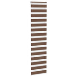 Vidaxl Zebra Roller Slepi 55x200 cm Širina prahu 50,9 cm poliestrska rjava
