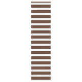 Vidaxl Zebra roller blind 60x200 cm dust width 55.9 cm Polyester Brown