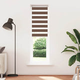 Vidaxl Zebra roller blind 60x200 cm dust width 55.9 cm Polyester Brown