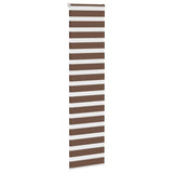 Vidaxl Zebra roller blind 60x200 cm dust width 55.9 cm Polyester Brown