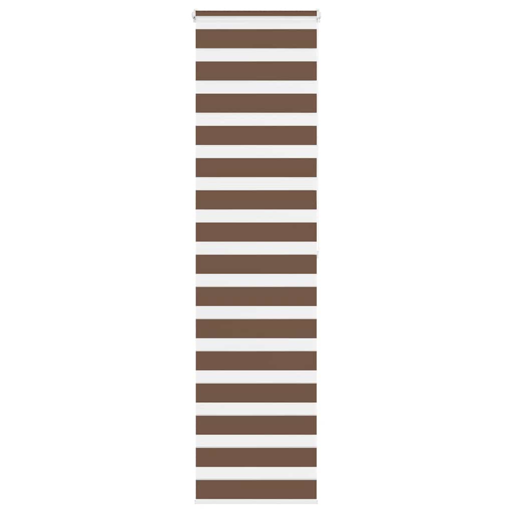 Vidaxl Zebra roller blind 65x200 cm dust width 60.9 cm Polyester Brown