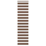 Vidaxl Zebra roller blind 65x200 cm dust width 60.9 cm Polyester Brown
