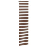 Vidaxl Zebra roller blind 65x200 cm dust width 60.9 cm Polyester Brown