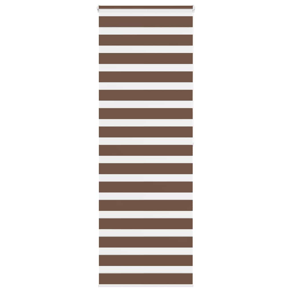 Vidaxl Zebra roller blind 70x200 cm dust width 65.9 cm Polyester Brown