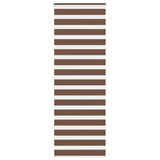 Vidaxl Zebra roller blind 70x200 cm dust width 65.9 cm Polyester Brown