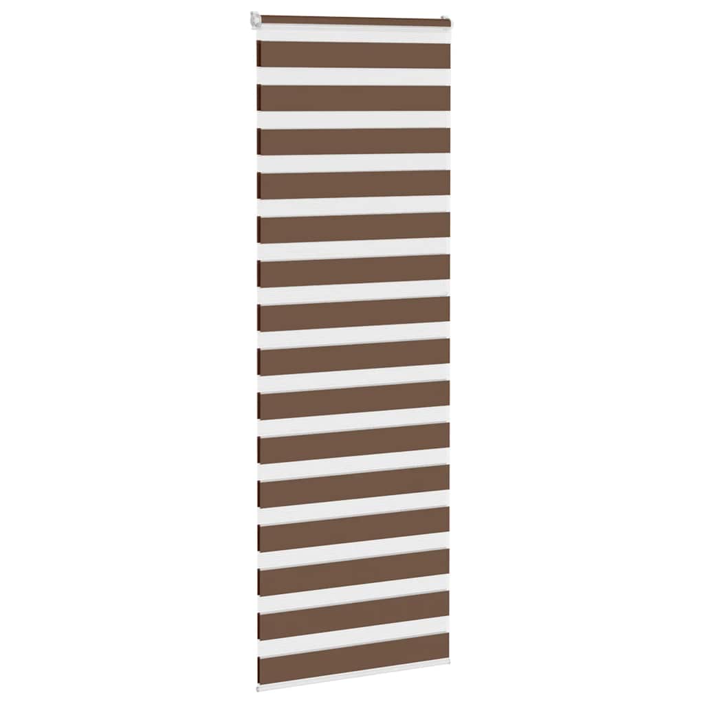 Vidaxl Zebra Roller Slepi 80x200 cm Širina prahu 75,9 cm poliestrska rjava
