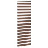 Vidaxl Zebra roller blind 85x200 cm dust width 80.9 cm polyester brown
