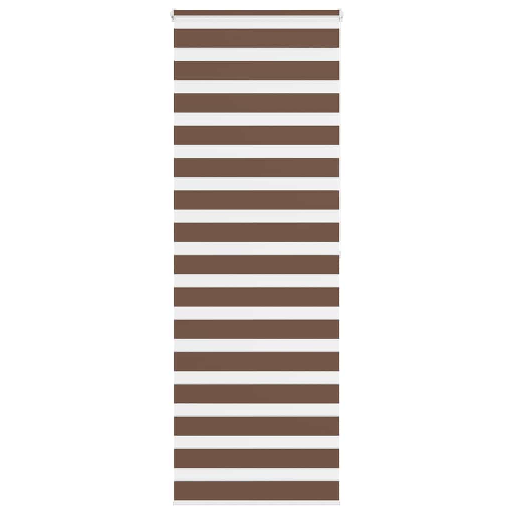 Vidaxl Zebra roller blind 90x200 cm dust width 85.9 cm Polyester Brown