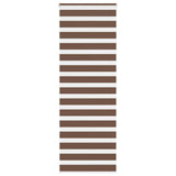 Vidaxl Zebra roller blind 90x200 cm dust width 85.9 cm Polyester Brown