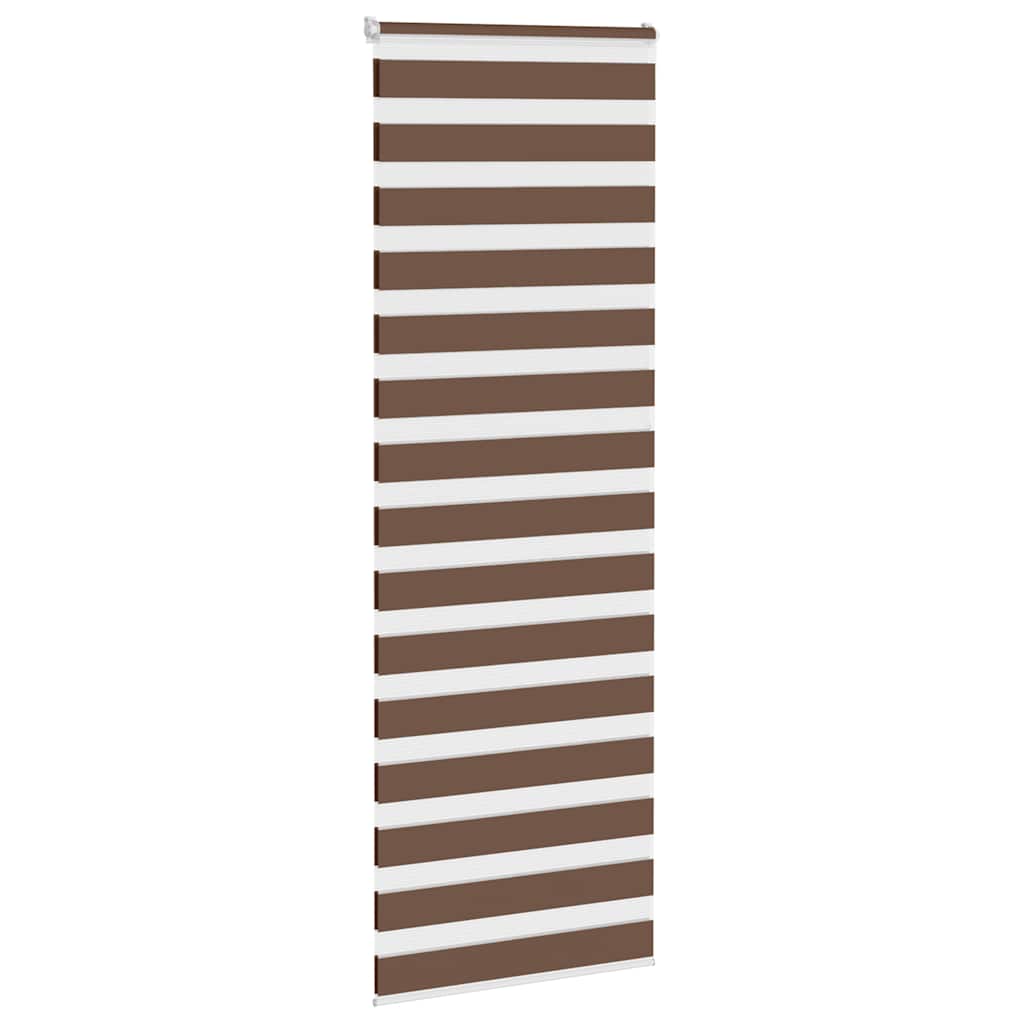 Vidaxl Zebra roller blind 90x200 cm dust width 85.9 cm Polyester Brown