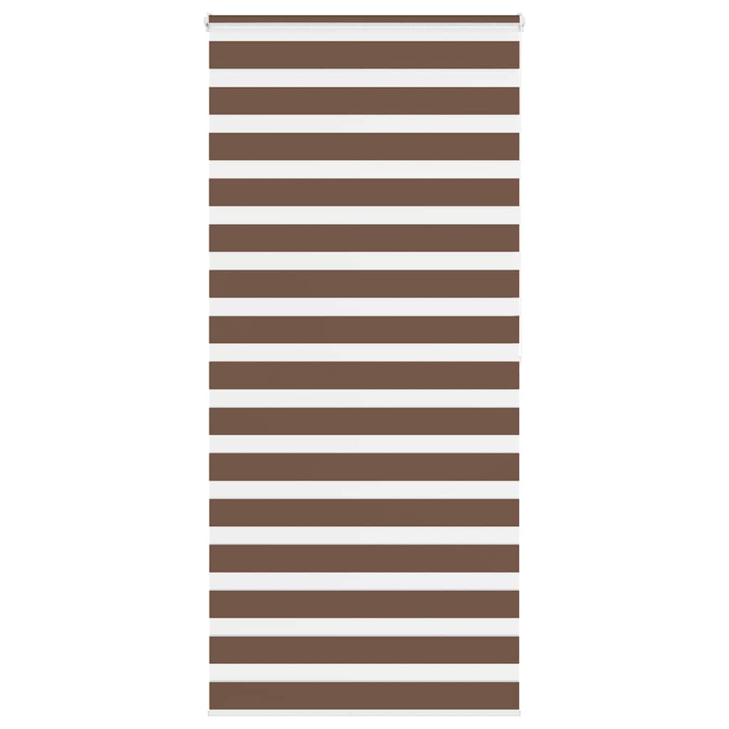 Vidaxl Zebra Roller Slepi 95x200 cm Širina tkanine 90,9 cm poliestrska rjava