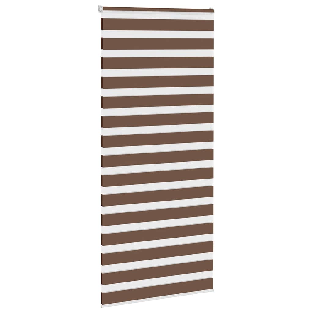 Vidaxl Zebra Roller Slepi 100x200 cm Širina prahu 95,9 cm poliestrska rjava