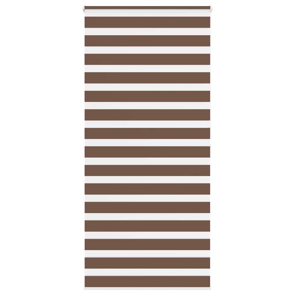 Vidaxl Zebra Roller Slepa 105x200 cm Širina tkanine 100,9 cm poliestrska rjava