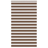 Vidaxl Zebra Roller Blind 120x200 cm Širina prahu 115,9 cm poliestrska rjava