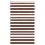 Vidaxl Zebra Roller Slepi 130x200 cm Širina tkanine 125,9 cm poliestrska rjava