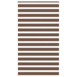 Vidaxl Zebra Roller Slepi 135x200 cm Širina prahu 130,9 cm poliestrska rjava