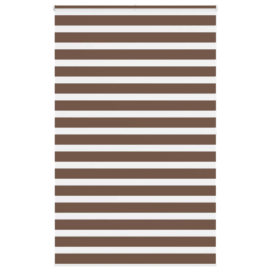 Vidaxl Zebra Roller Slepi 150x200 cm Širina prahu 145,9 cm poliestrska rjava