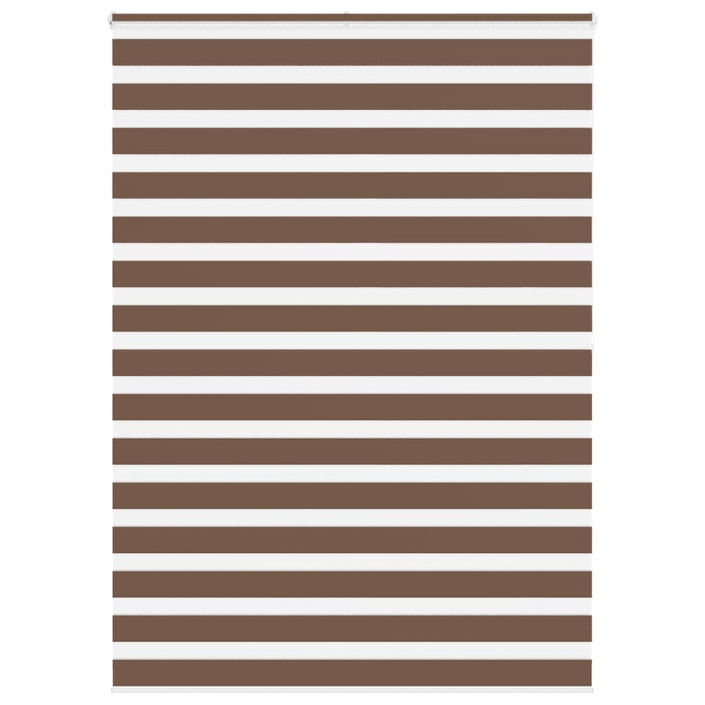 Vidaxl Zebra roller blind 155x200 cm dust width 150.9 cm polyester brown