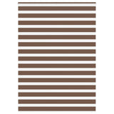 Vidaxl Zebra roller blind 155x200 cm dust width 150.9 cm polyester brown