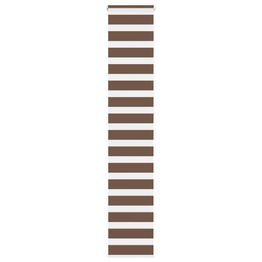 Vidaxl Zebra roller blind 40x230 cm dust width 35.9 cm polyester brown