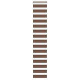Vidaxl Zebra Roller Blind 45x230 cm Šířka prachu 40,9 cm polyesterová hnědá