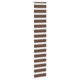 Vidaxl Zebra roller blind 50x230 cm Fabric width 45.9 cm Polyester Brown