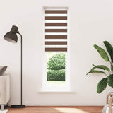 Vidaxl Zebra Roller Slepi 55x230 cm Širina tkanine 50,9 cm poliestrska rjava