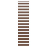Vidaxl Zebra Roller Blind 65x230 cm šířka tkaniny 60,9 cm polyesterová hnědá