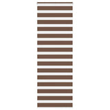 Vidaxl Zebra Roller Blind 75x230 cm šířka tkaniny 70,9 cm polyesterová hnědá