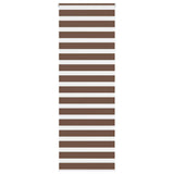 Vidaxl Zebra Roller Blind 80x230 cm Šířka prachu 75,9 cm polyesterová hnědá